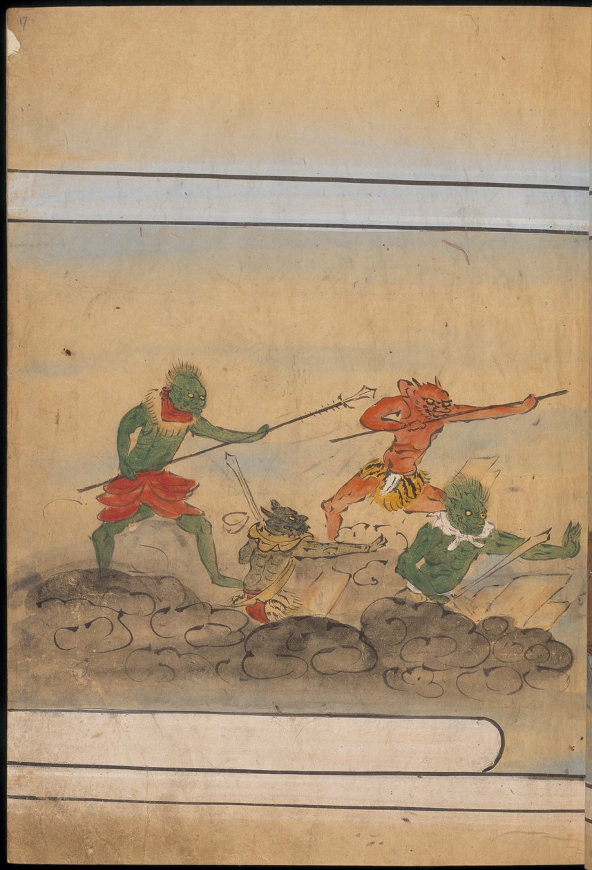 Gewapende goblins, illustratie uit de 