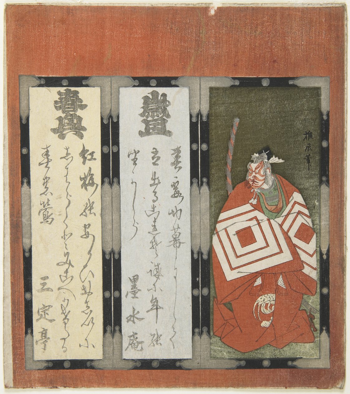 Kabuki theaterontwerp door Japanese School