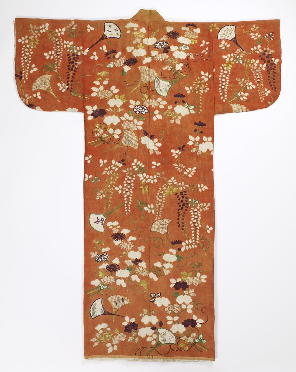 Kimono (furisode), eind 18e eeuw door Japanese School
