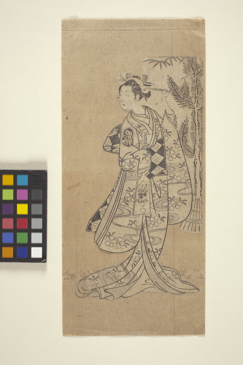 Zonder Titel (Vrouw Staand Voor Boom) door Japanese School