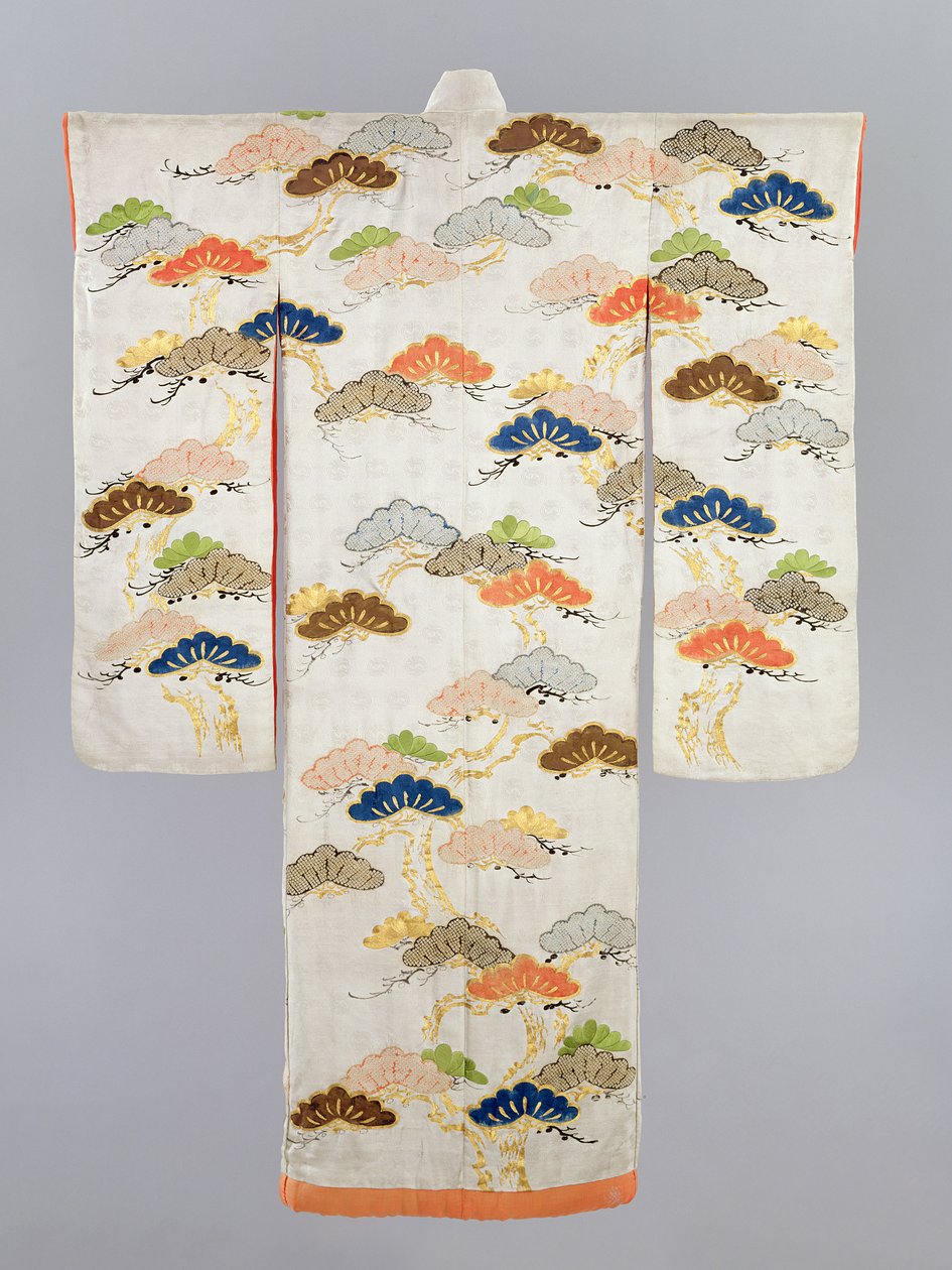 Kimono van een vrouw, Edo-periode (1600-1868) door Japanese School