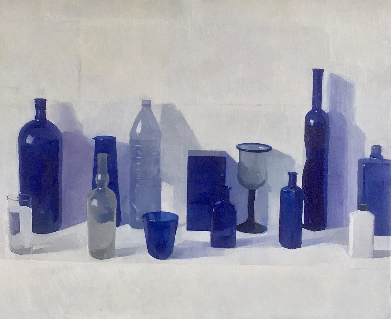 All Blues, 2019 (olieverf op doek) door Jason Line