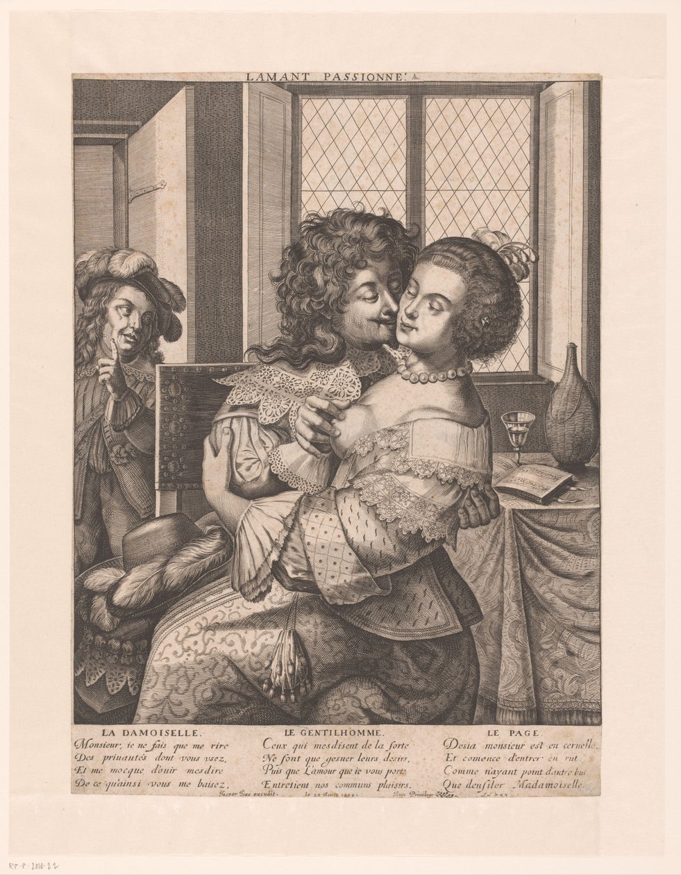 Minnekozend paar door Jaspar de Isaac (attributed to)