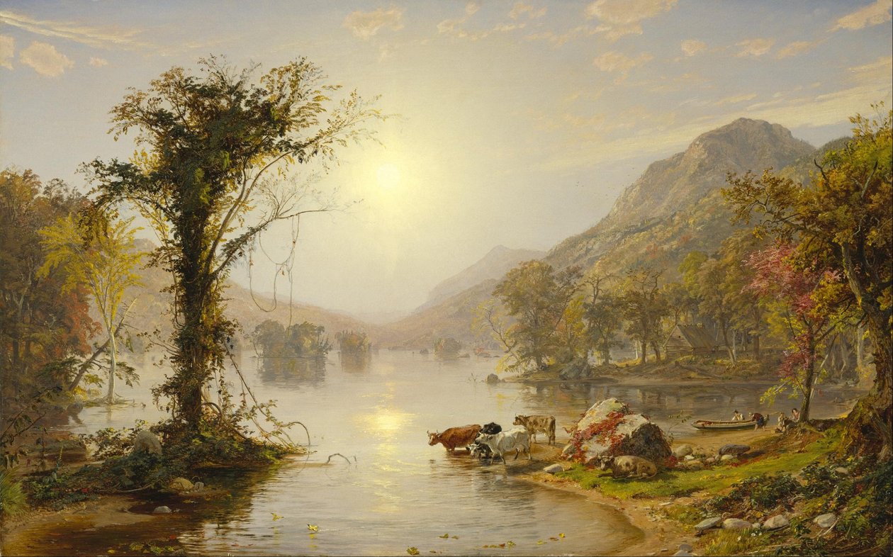 Herfst aan Greenwood Lake door Jasper Francis Cropsey