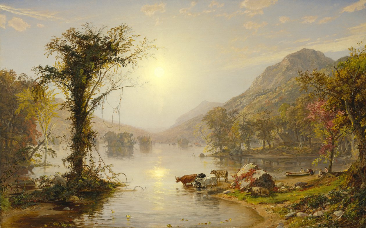 Herfst aan Greenwood Lake, 1861 door Jasper Francis Cropsey