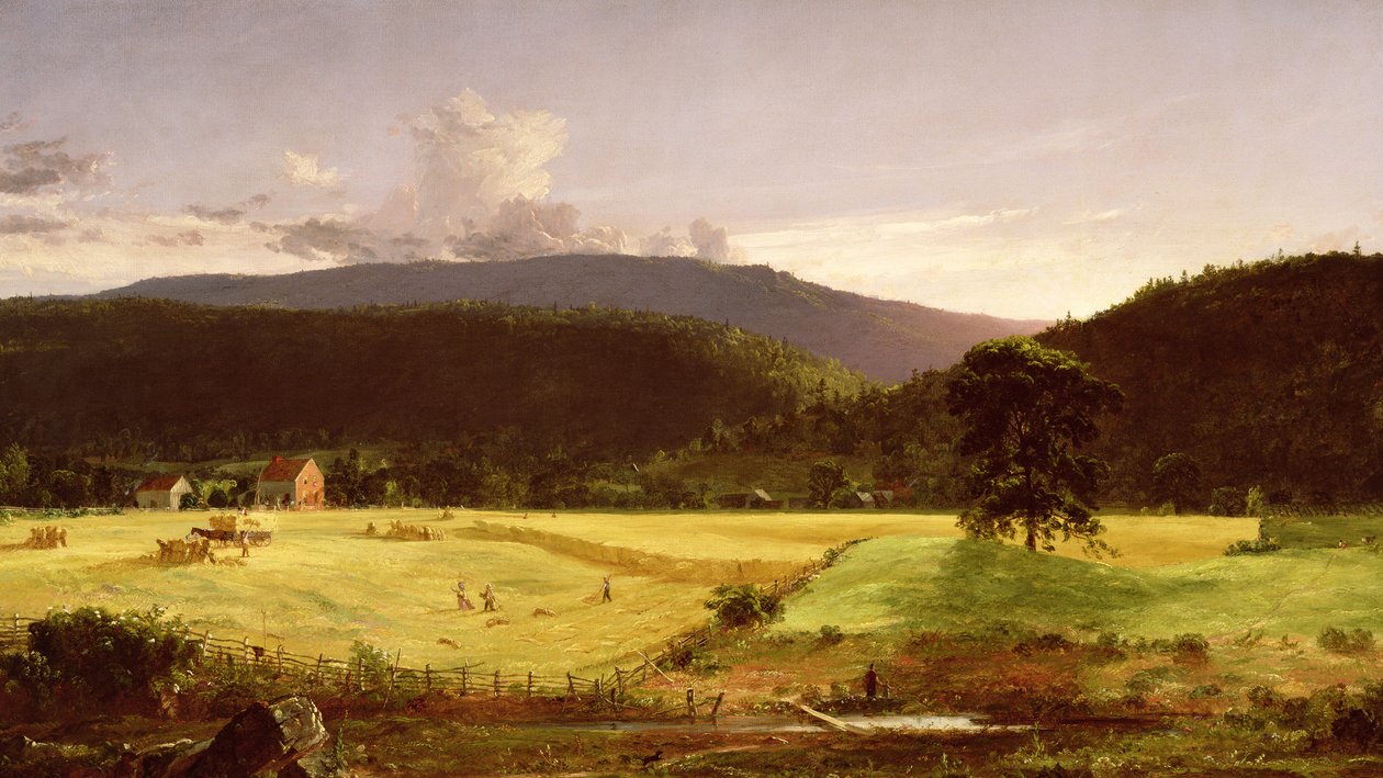 Bareford Bergen, West Milford, New Jersey, 1850 door Jasper Francis Cropsey