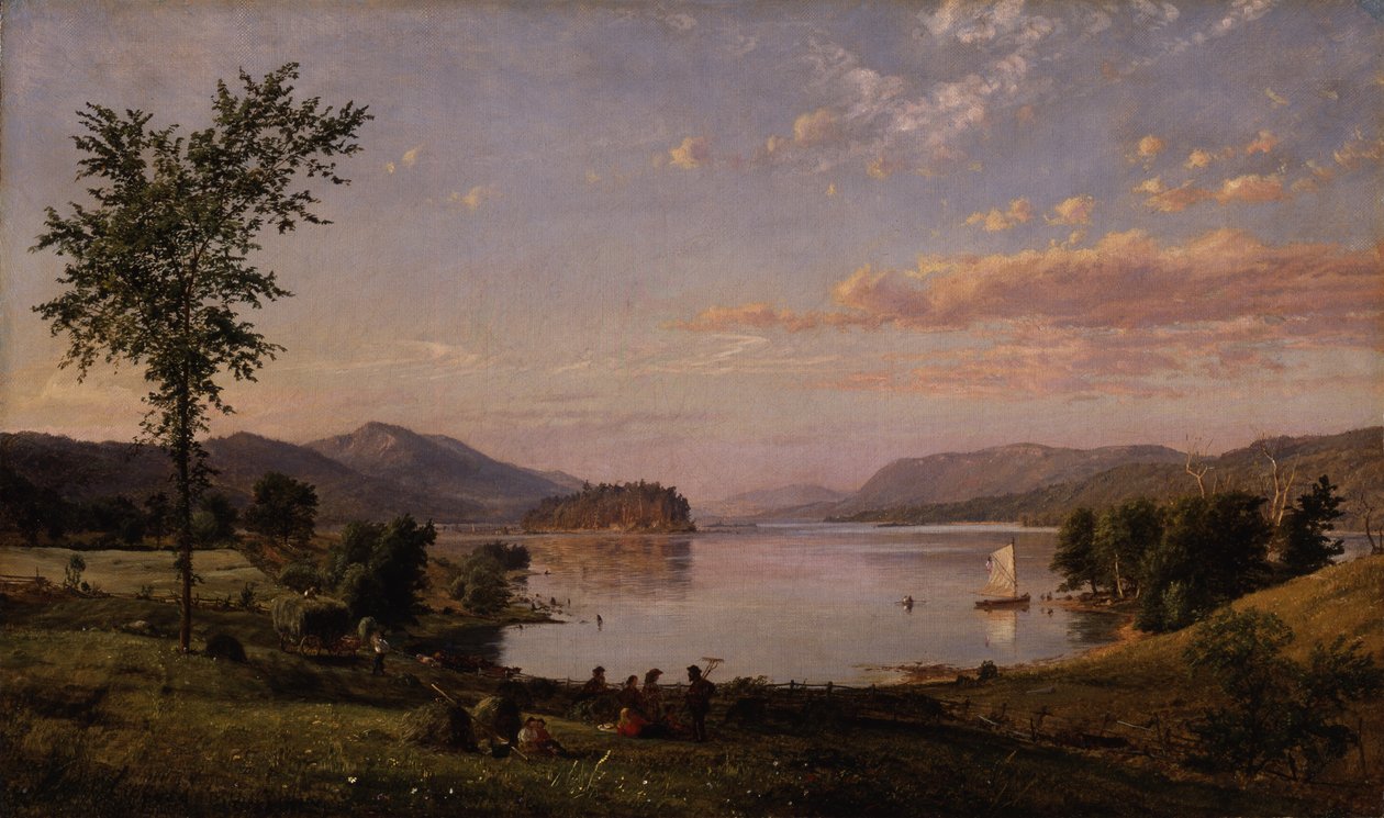 Greenwood Lake, New Jersey door Jasper Francis Cropsey