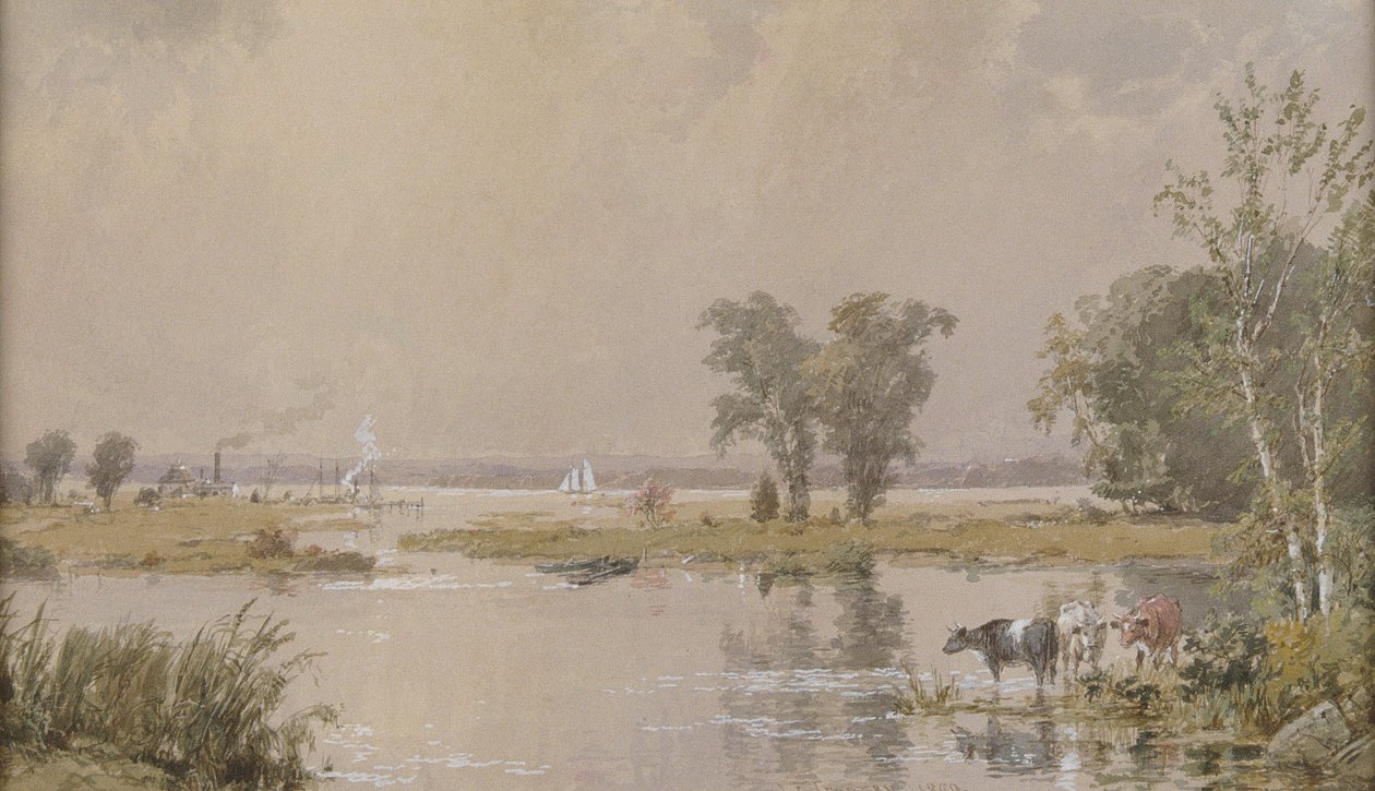 Hackensack Meadows door Jasper Francis Cropsey