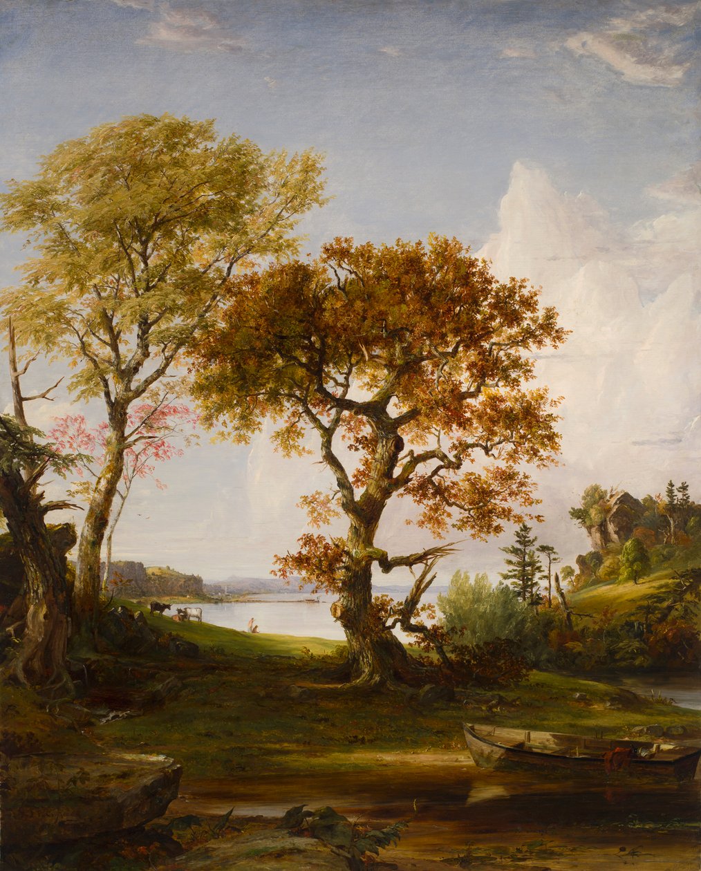 De Hudson bij Piermont door Jasper Francis Cropsey