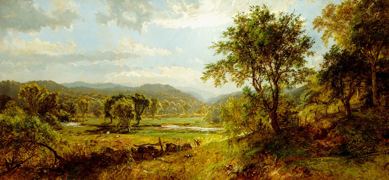 De Saw Mill River door Jasper Francis Cropsey