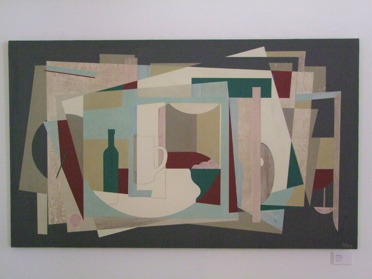 Abstracte Held (schilderij) door Jasper Galloway