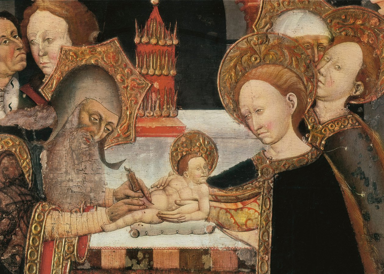 De besnijdenis van de Heer (detail) door Jaume Ferrer