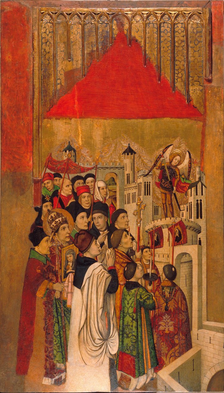 Verschijning van Sint-Michiel bij het kasteel Sint-Angelo door Jaume Huguet