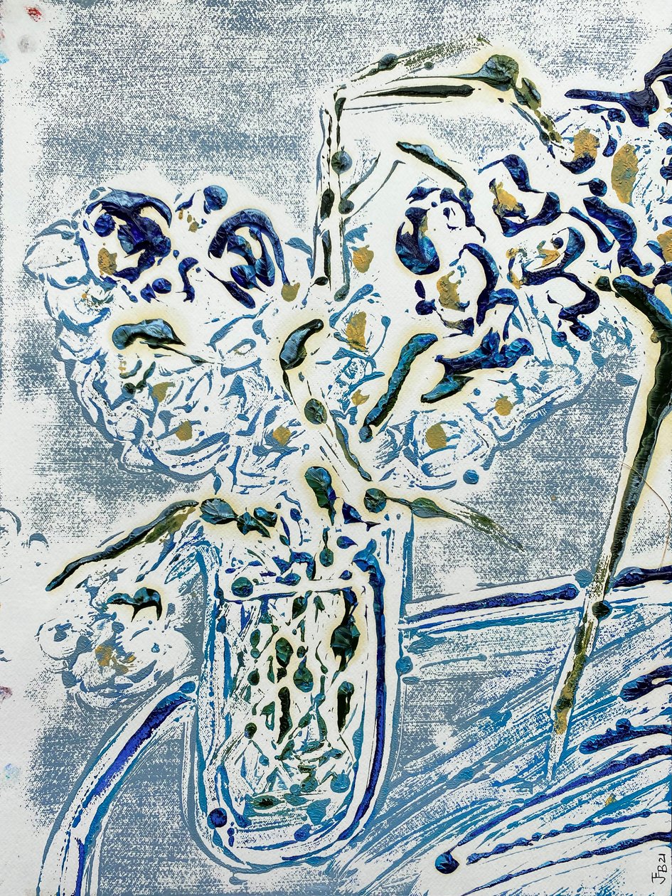 Fleur De Sel No. 02 Blauwe Carmel Monotype door Jay Batlle