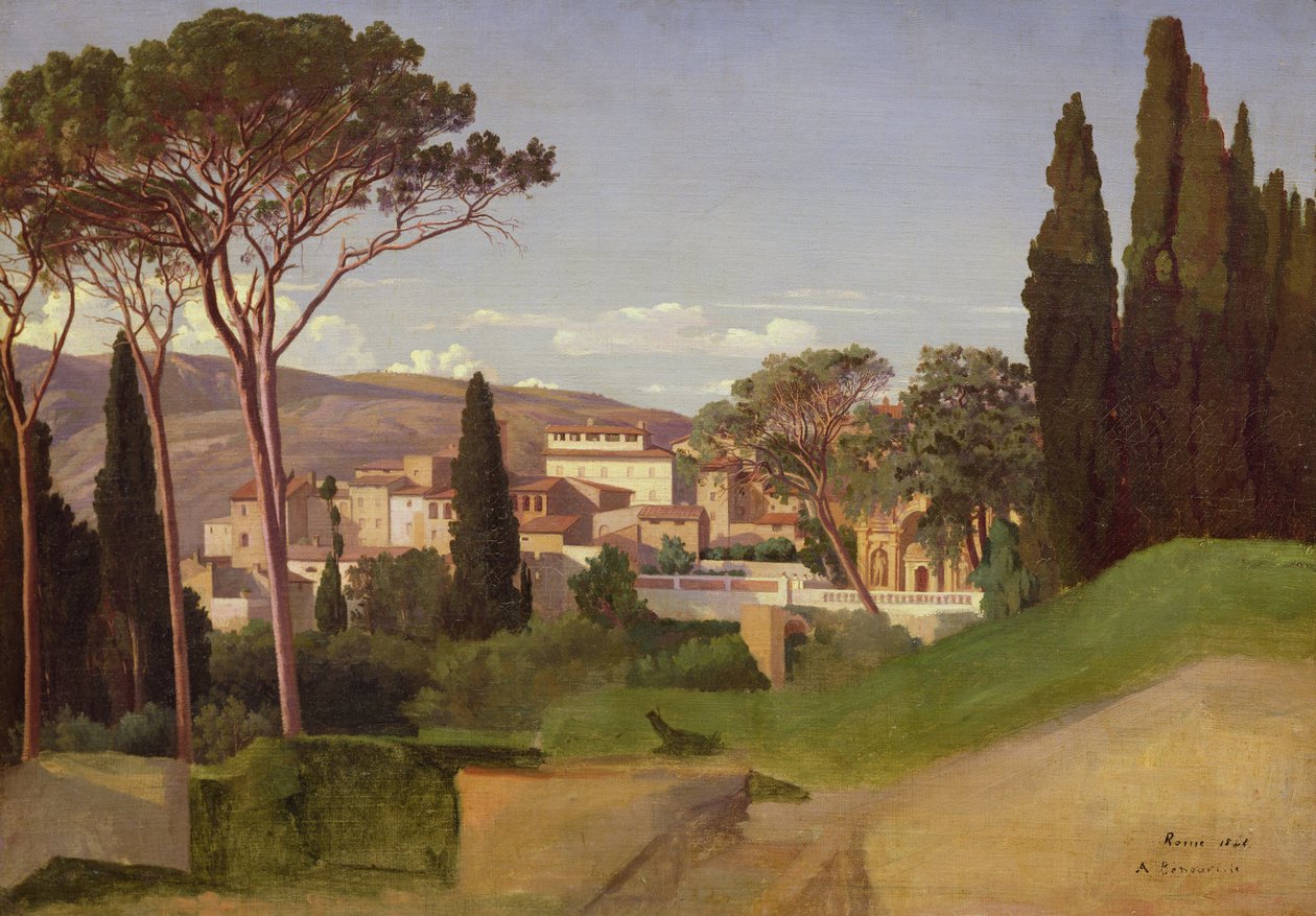 Zicht op een Romeinse Villa, 1844 door Jean Achille Benouville