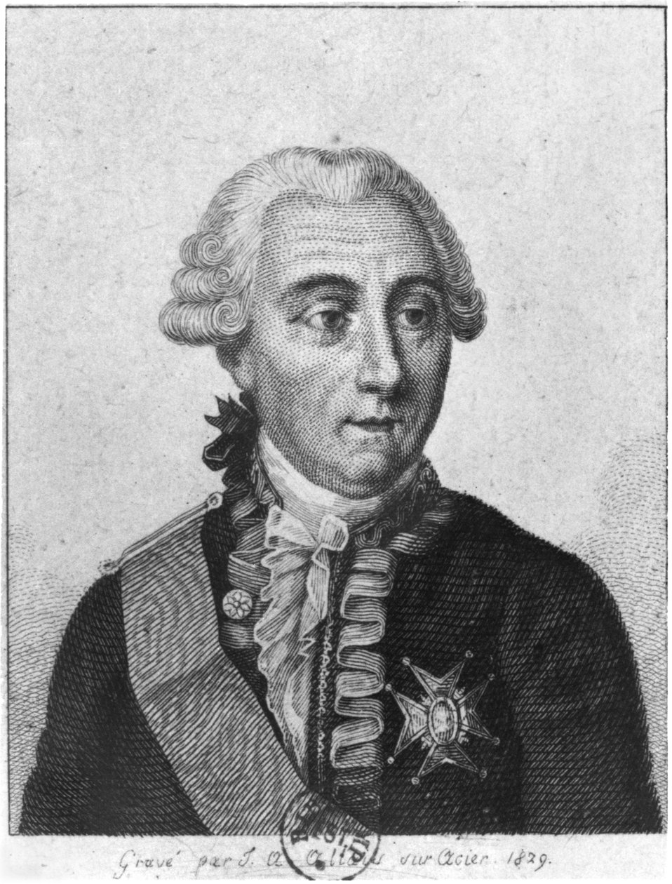 Graaf Louis de Marbeuf (1712-86) 1829 door Jean Alexandre Allais