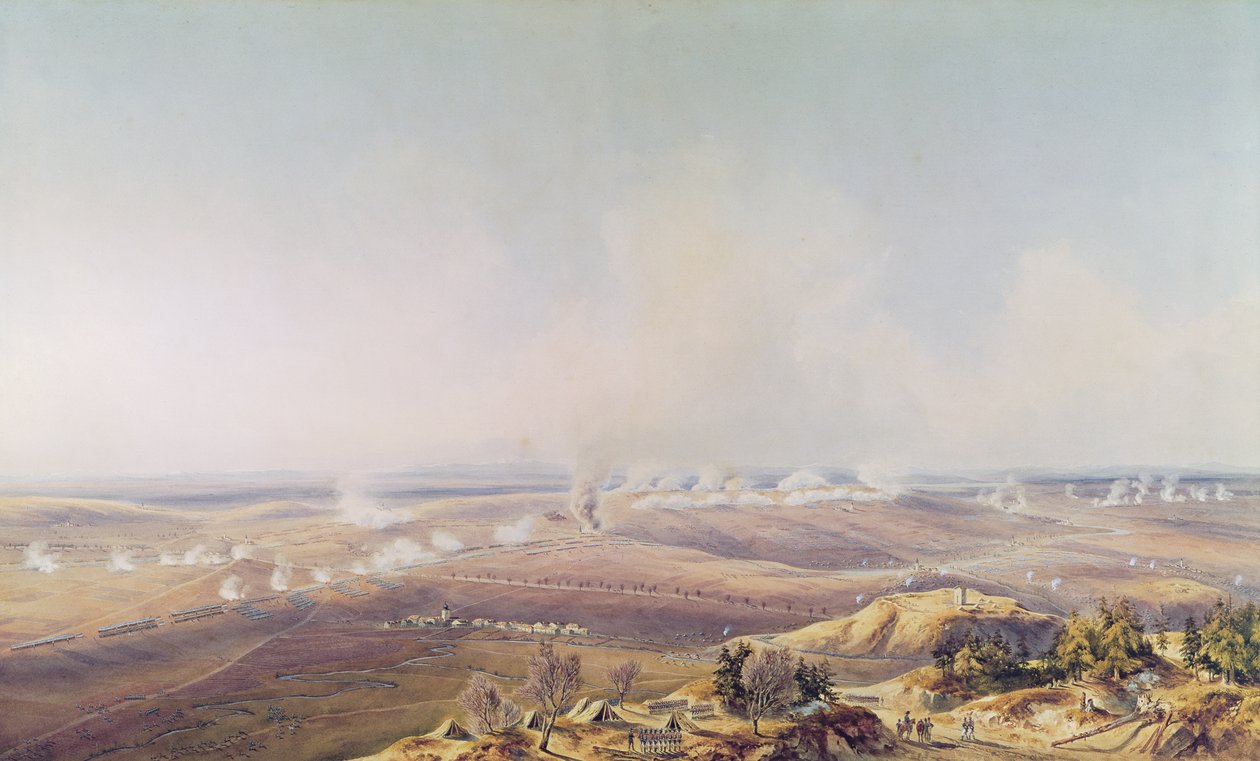 De slag bij Austerlitz, 2 december 1805, tien uur door Jean Antoine Simeon Fort