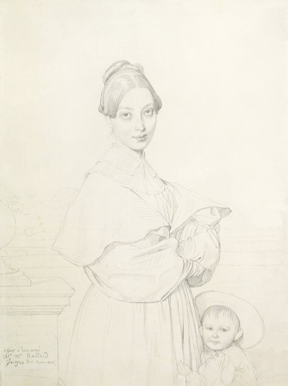 Madame Baltard en haar dochter, Paule, 1836 door Jean Auguste Dominique Ingres
