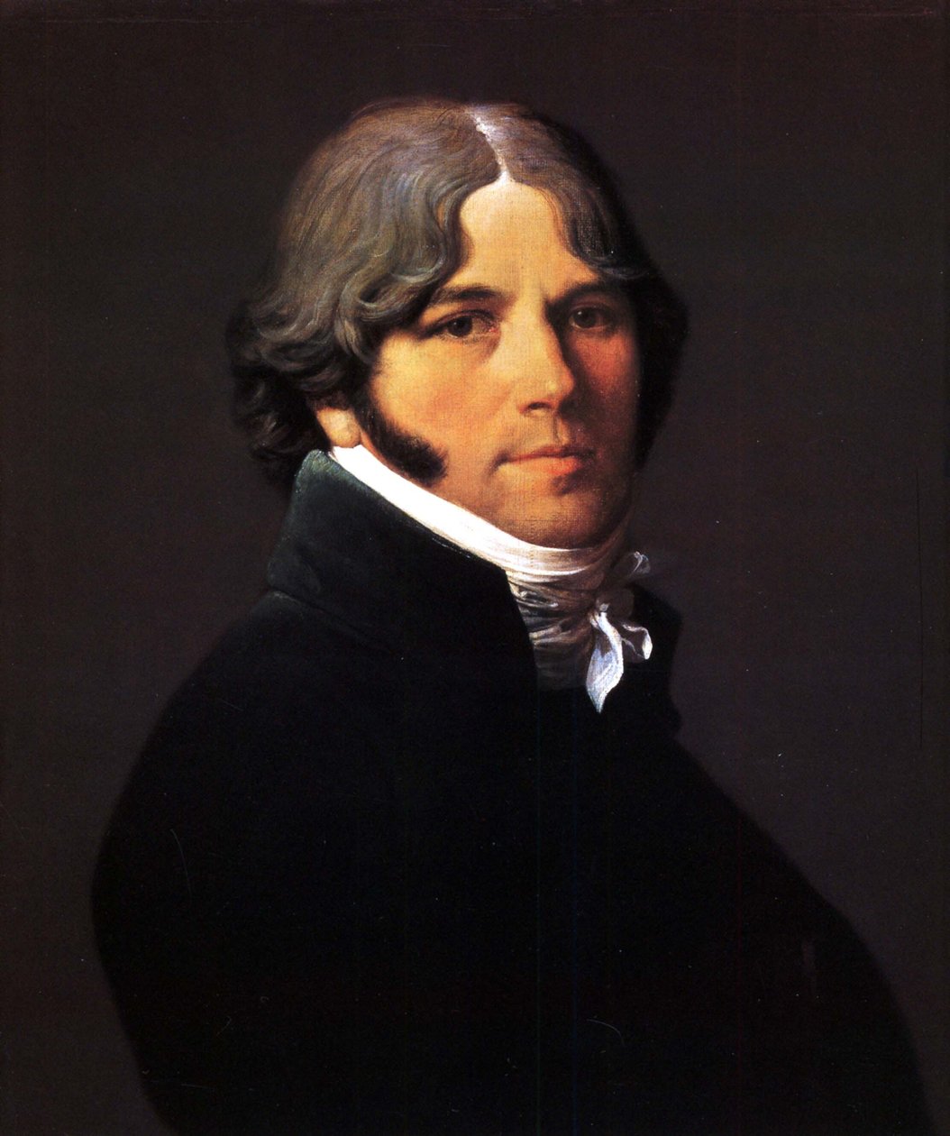 Portret van Jean Marie Joseph Ingres door Jean Auguste Dominique Ingres