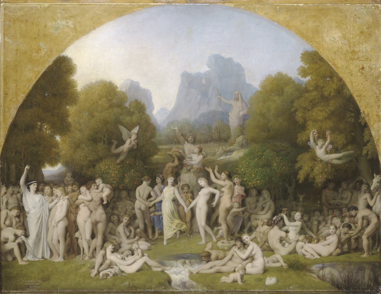 De Gouden Eeuw, 1862 door Jean Auguste Dominique Ingres