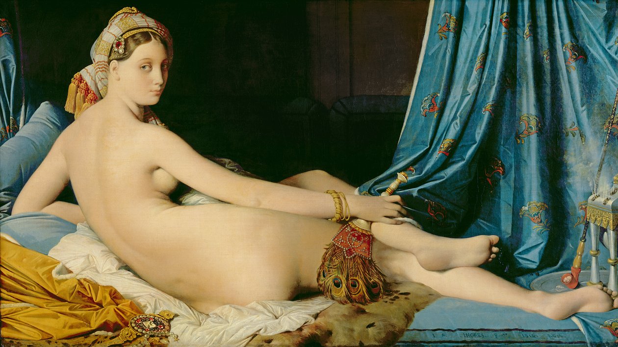 De grote odalisk door Jean Auguste Dominique Ingres