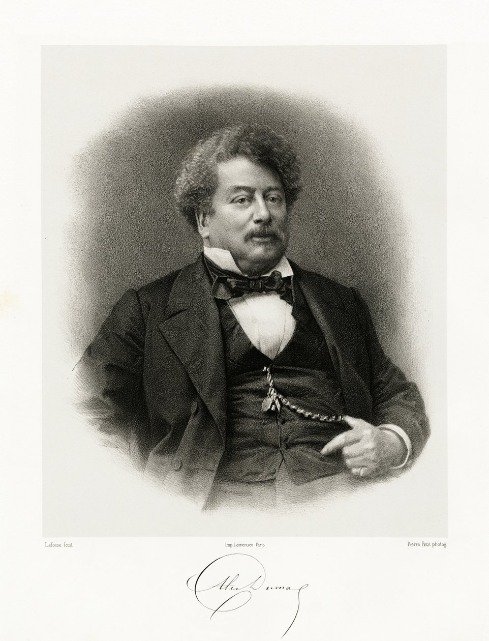 Alexandre Dumas door Jean Baptiste Adolphe Lafosse