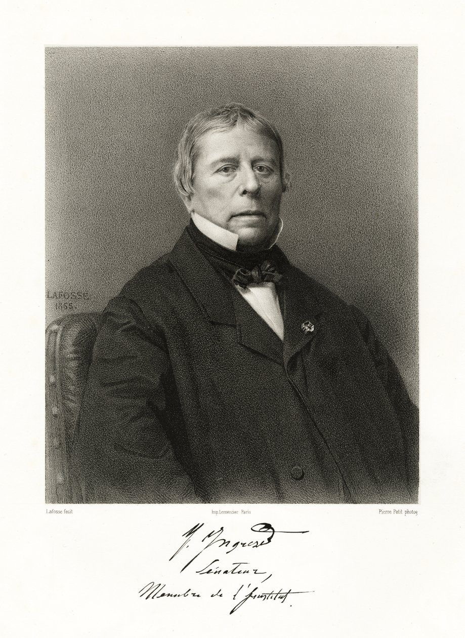 Jean Auguste Dominique Ingres door Jean Baptiste Adolphe Lafosse