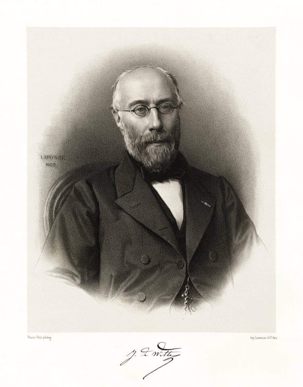 Jean Joseph Antoine Marie, Baron de Witte door Jean Baptiste Adolphe Lafosse