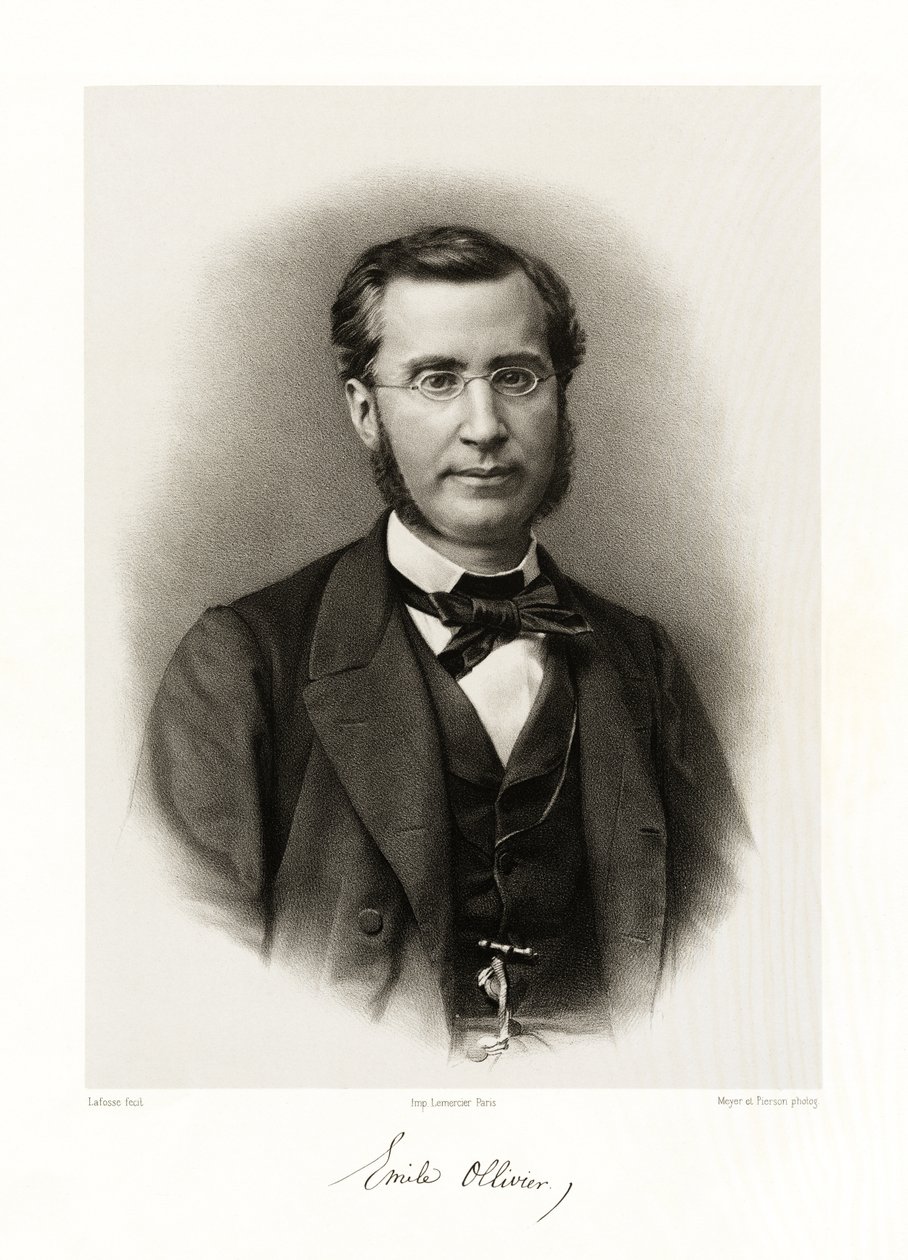 Émile Olivier Ollivier door Jean Baptiste Adolphe Lafosse
