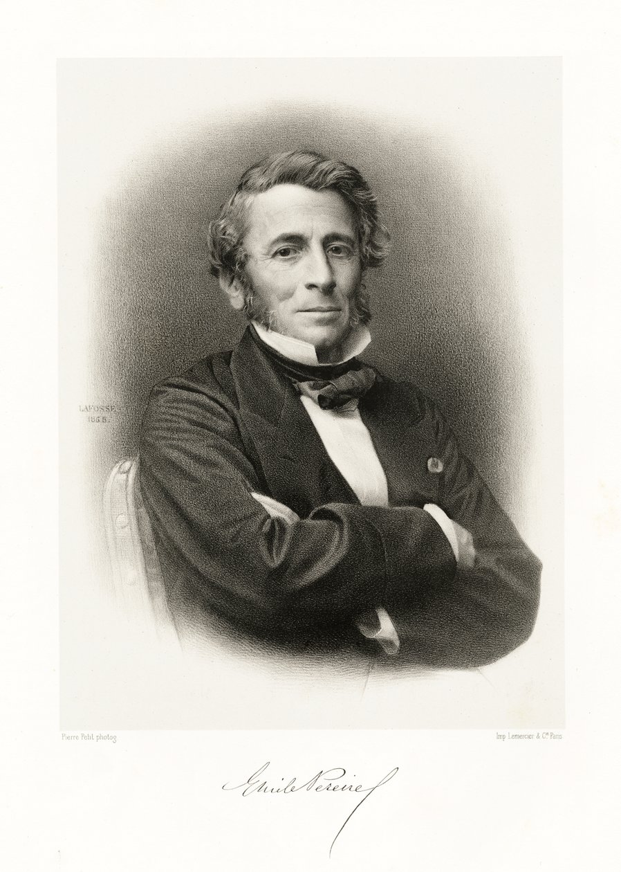 Émile Pereire door Jean Baptiste Adolphe Lafosse