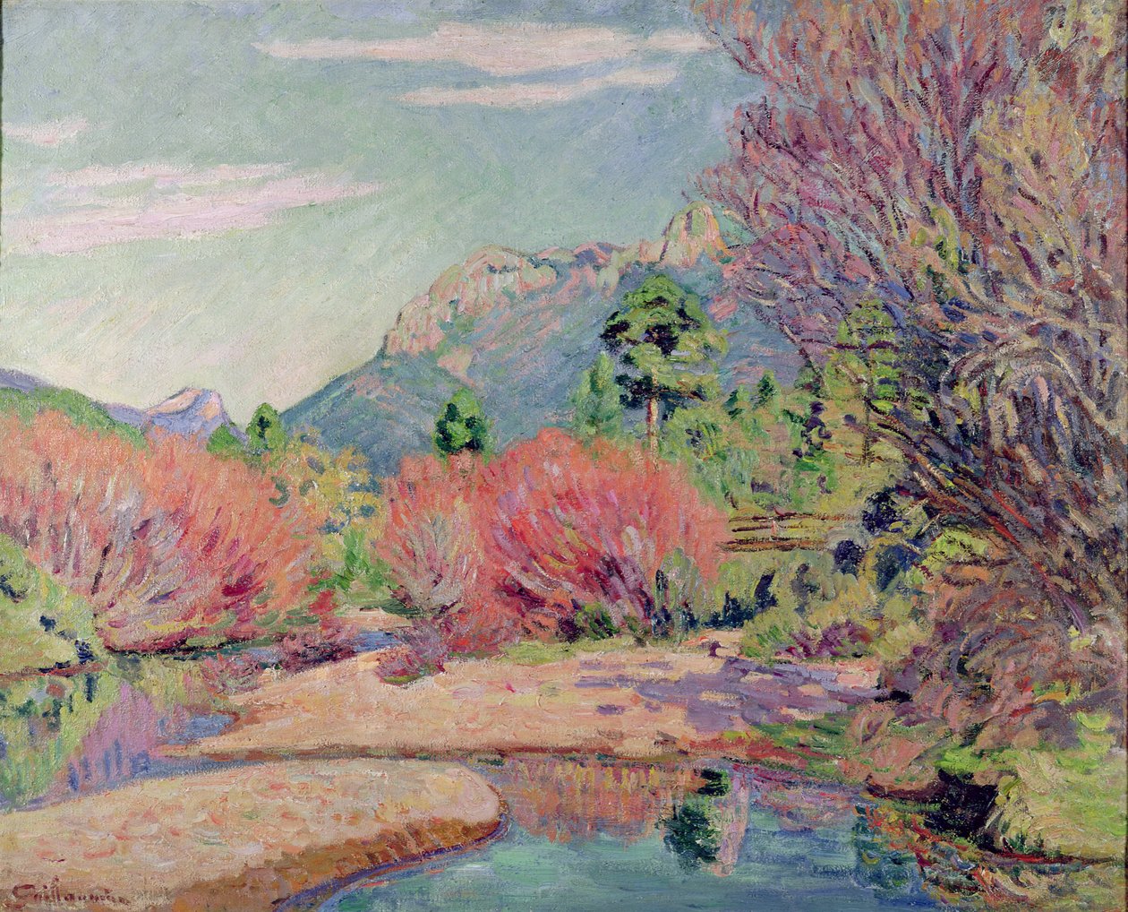 De oevers van de Sedelle bij Crozant door Jean Baptiste Armand Guillaumin