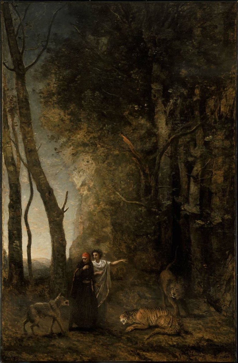 Dante en Vergilius door Jean-Baptiste-Camille Corot