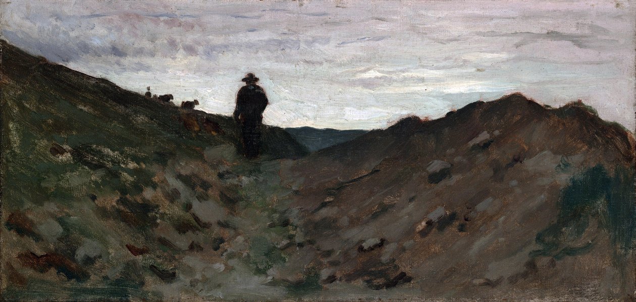 Landschap met Figuur door Jean Baptiste Camille Corot