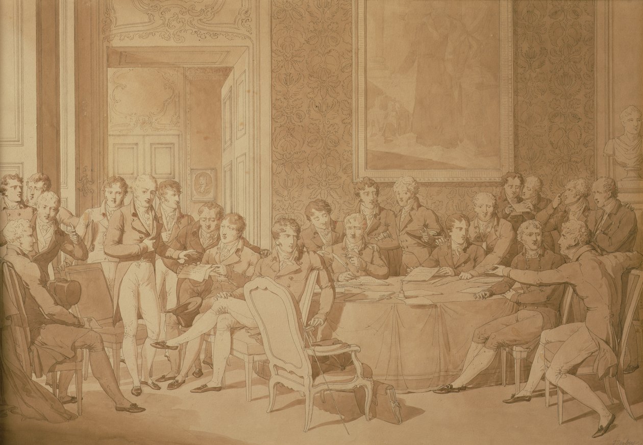 Het Congres van Wenen, 1815 door Jean Baptiste Isabey