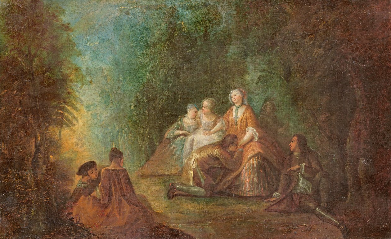 Galante Reünie door Jean Baptiste Joseph Pater
