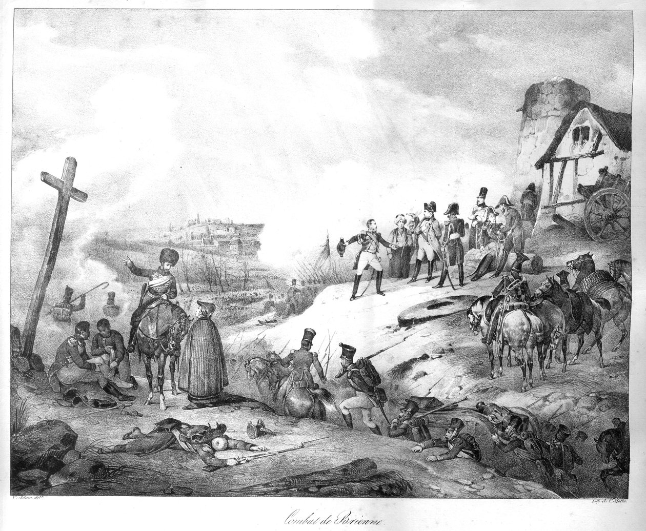 Lithografie van Jean Baptiste Madou door Jean Baptiste Madou