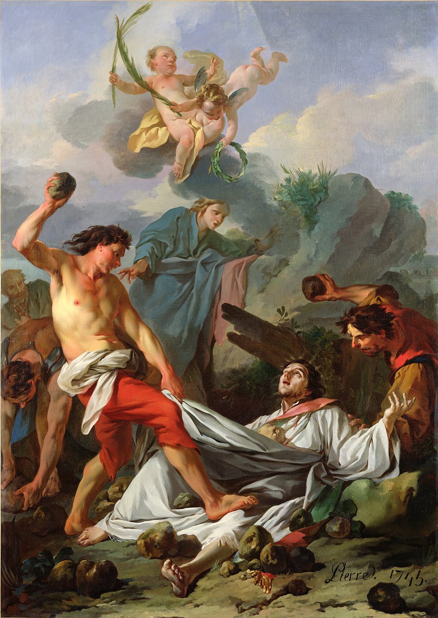 Martelaarschap van St. Stefanus, 1745 door Jean Baptiste Marie Pierre
