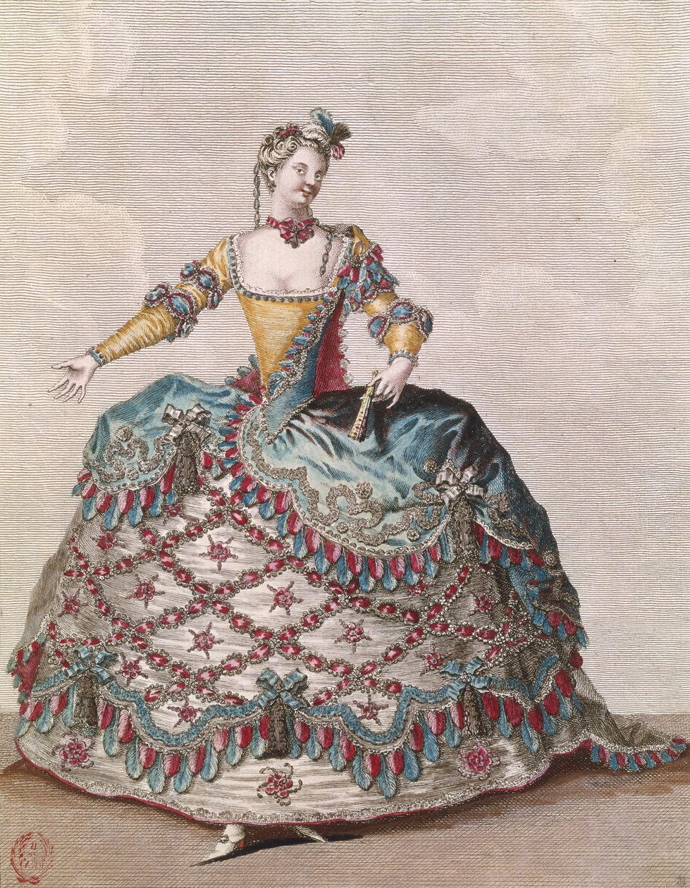 Kostuum voor een Indiase vrouw voor het opera ballet 