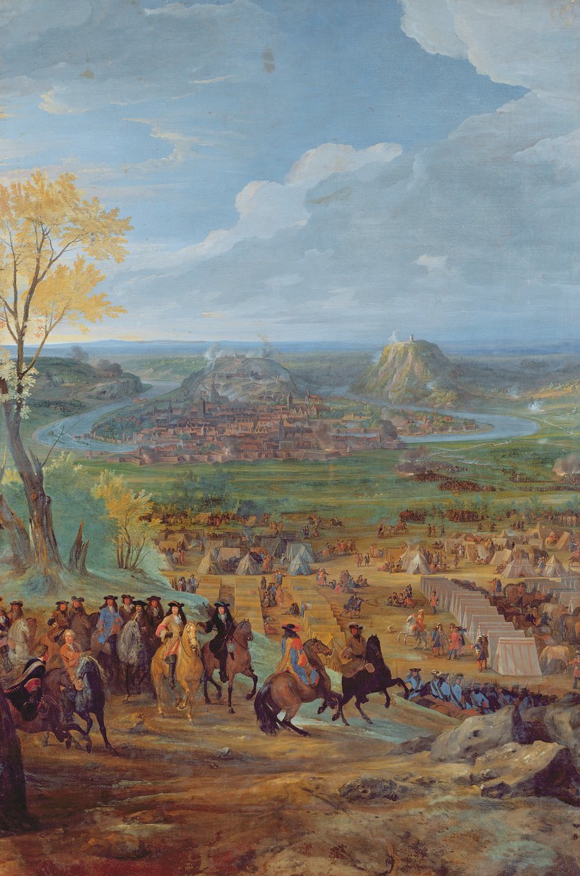 Het Beleg van Besançon in 1674 door het leger van Lodewijk XIV door Jean Baptiste Martin