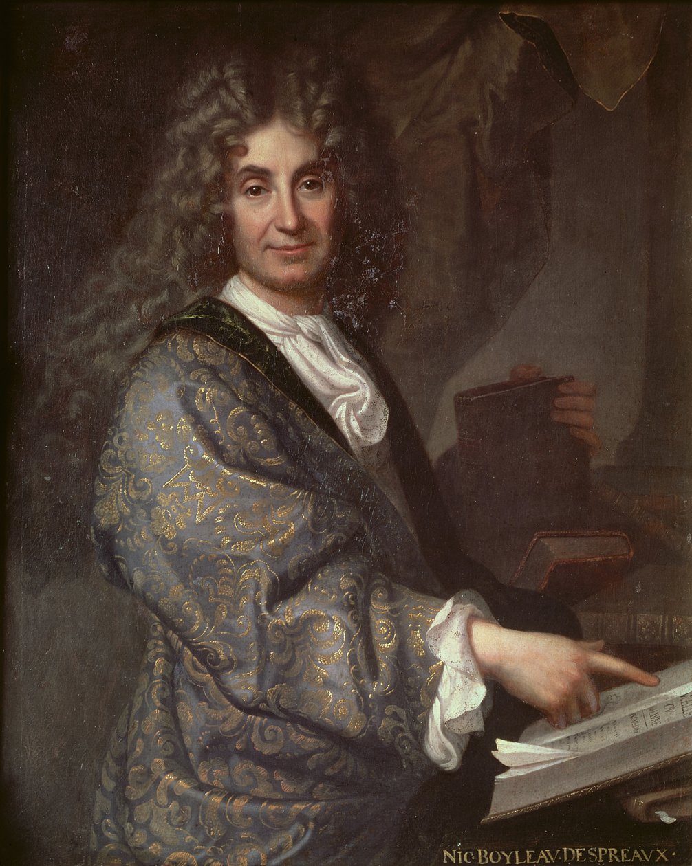 Nicolas Boileau (1636-1711) door Jean Baptiste Santerre