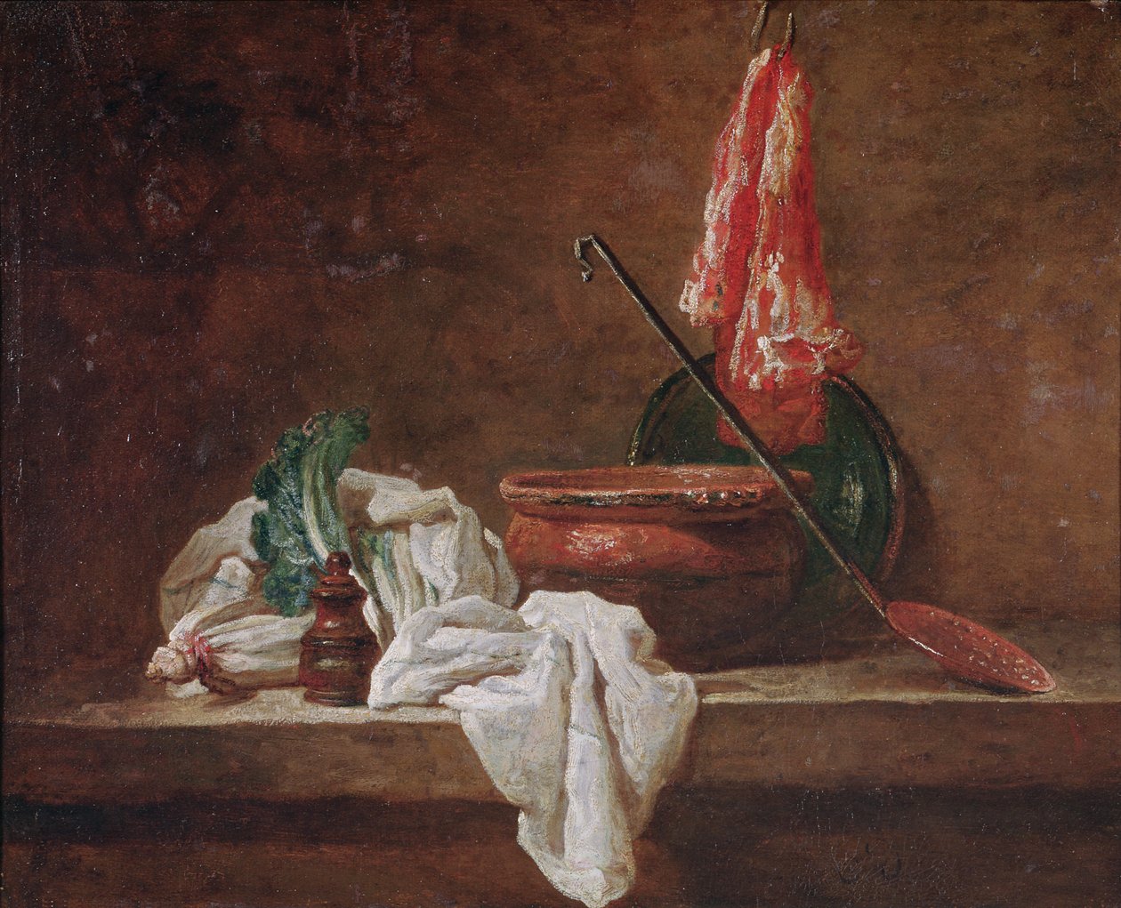 Stilleven door Jean Baptiste Simeon Chardin