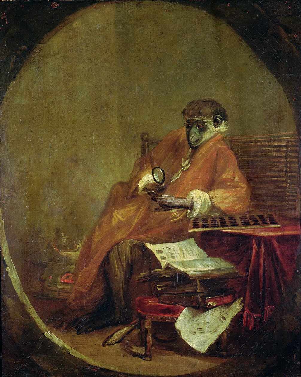 De Apenantiquair, 1740 door Jean Baptiste Simeon Chardin