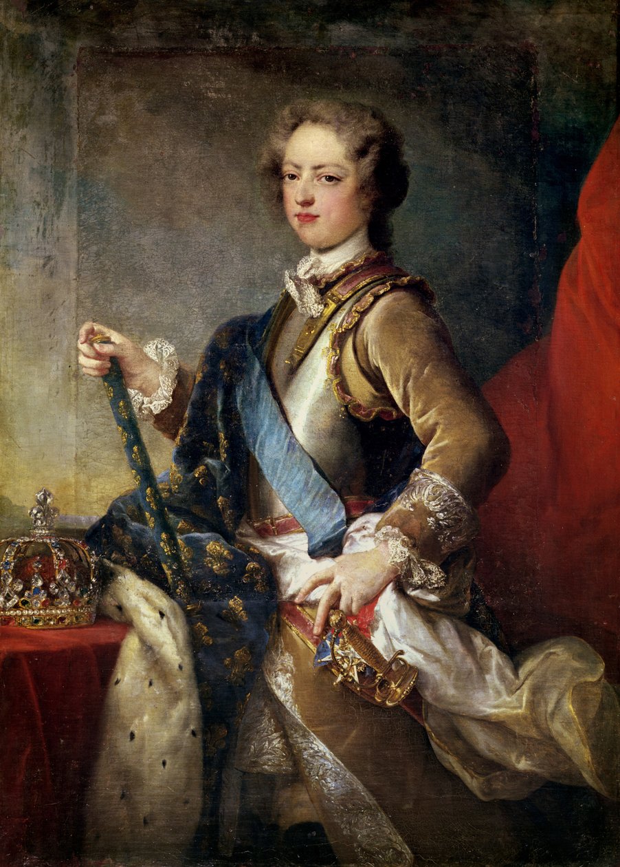 Lodewijk XV (1710-74) op 15-jarige leeftijd, na 1725 door Jean-Baptiste van Loo
