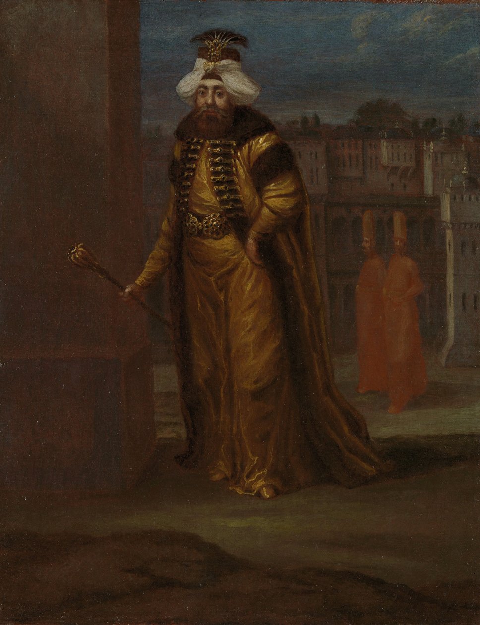 24e Sultan en 103e Kalief van de Islam, Mahmud I (1696–1754).Türkçe door Jean Baptiste Vanmour