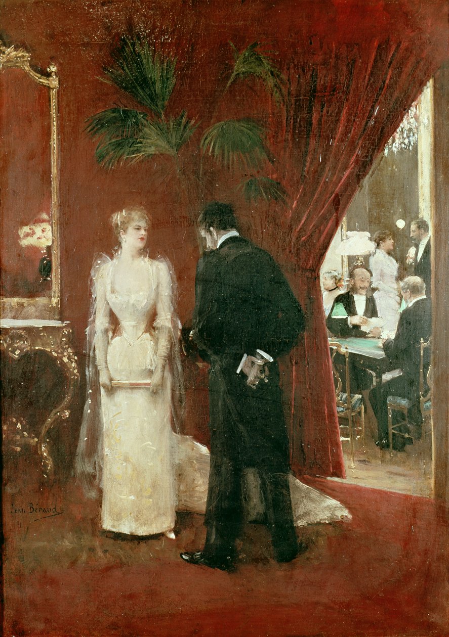 Het privégesprek, 1904 door Jean Beraud