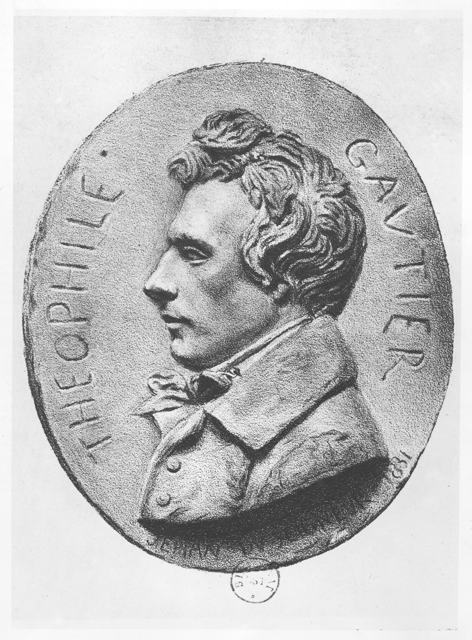 Medaille van Théophile Gautier door Jean Bernard Duseigneur