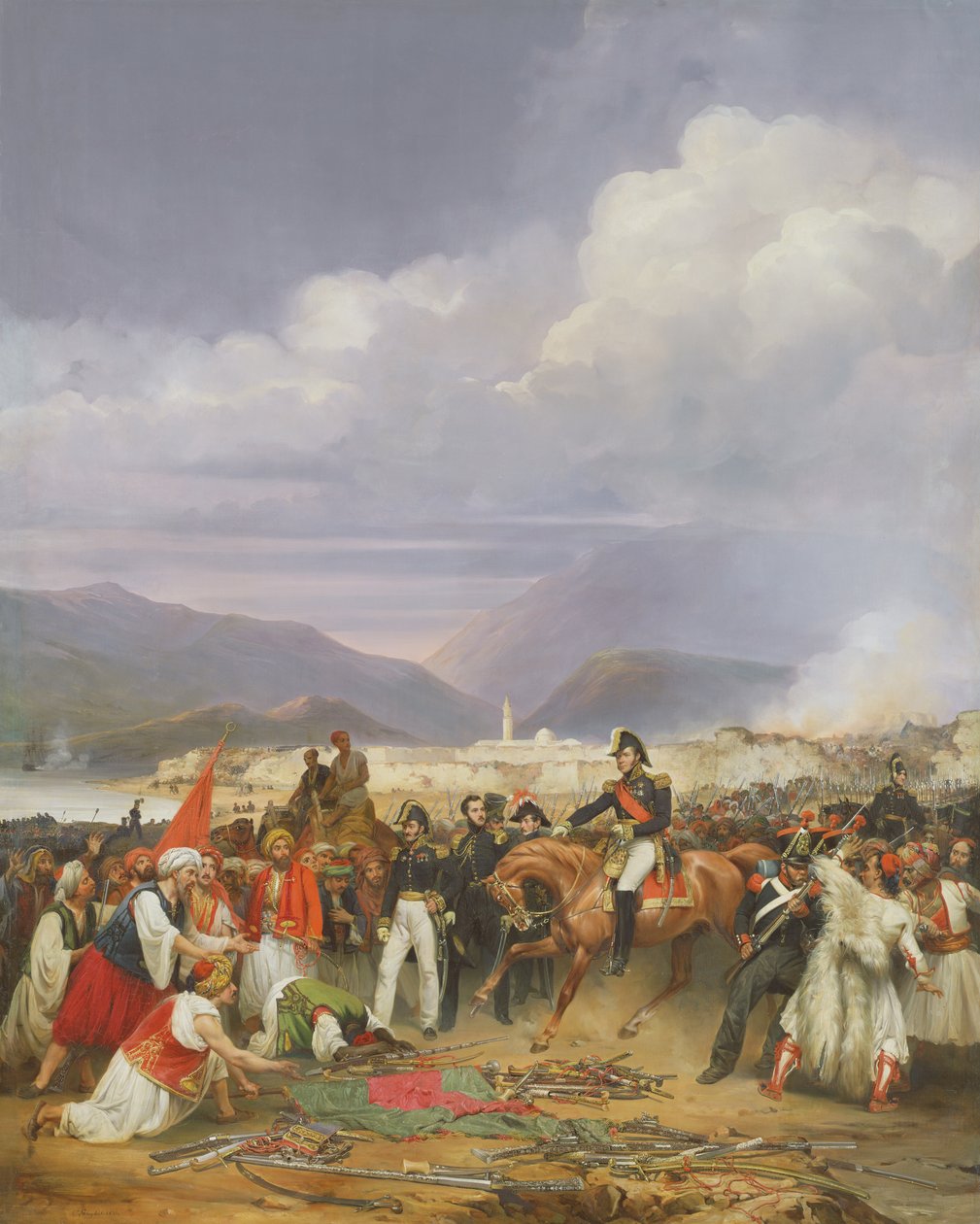 De verovering van het kasteel van Morea, 30 oktober 1828, 1836 door Jean Charles Langlois