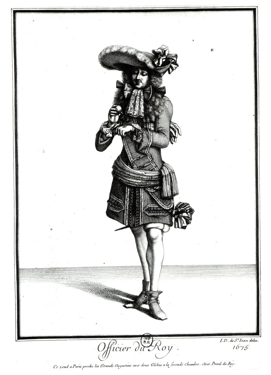 Officier van de koning, 1675 door Jean Dieu de Saint Jean