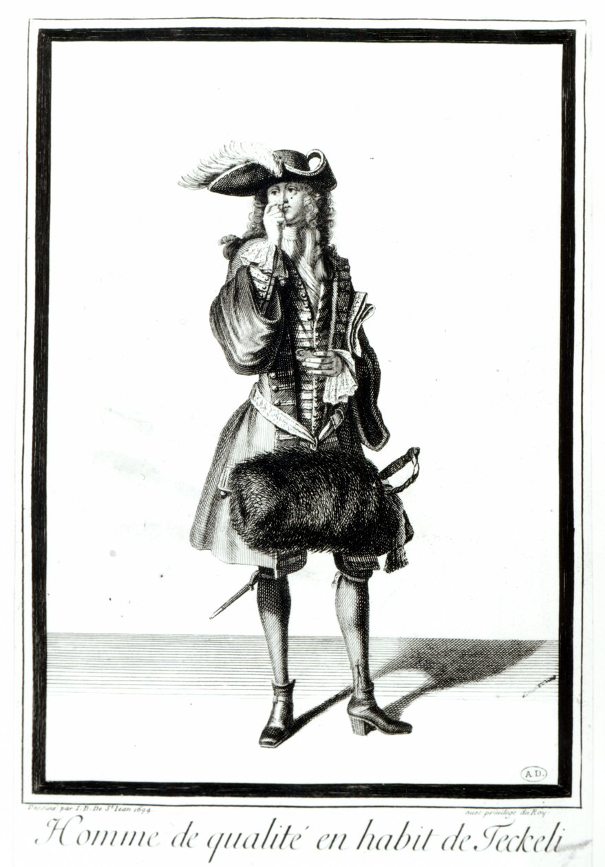 Een edelman in Teckeli-kleding door Jean Dieu de Saint Jean