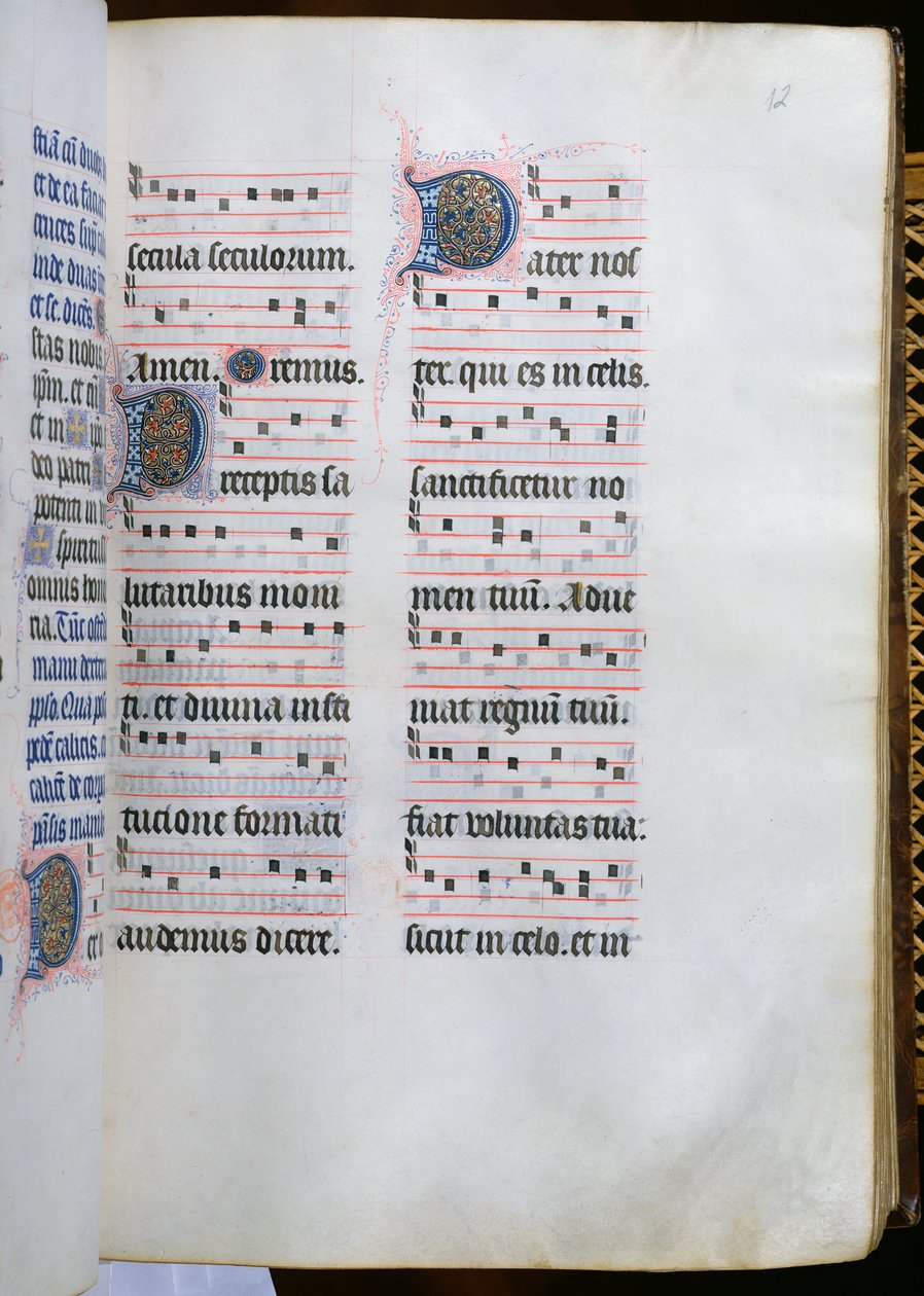 Ms 412 Pagina uit het Missaal de Paris, c.1475 door Jean Fouquet